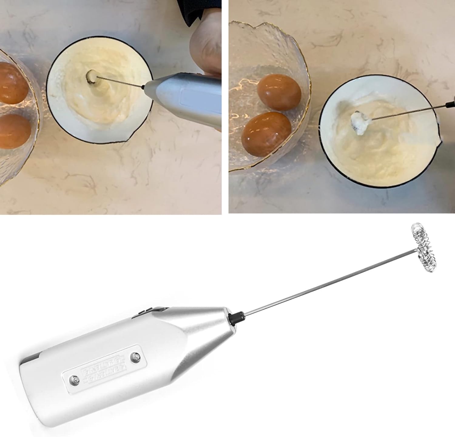 Hand Blender Electric Electric Immersion Hand Blender Silver Handheld Electric Eggbeater Coffeek Frother Mixer Blender Household Kitchen Tools