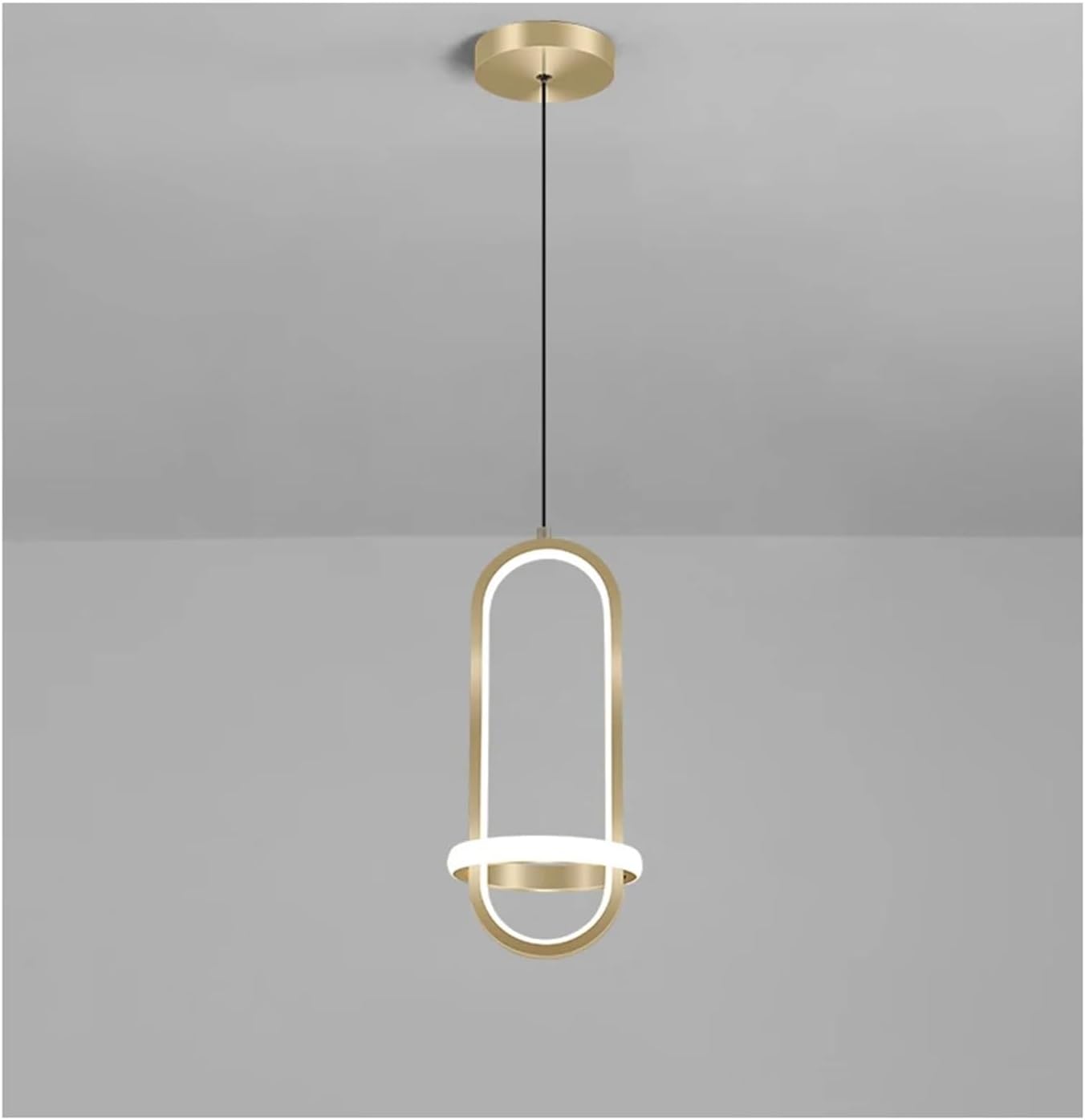 Modern Suspension LED Ring Pendant Lights Bedside Lamp Compatible with Bedroom Living Room Kitchen Fixture Home Decoration Accessories Art,Household