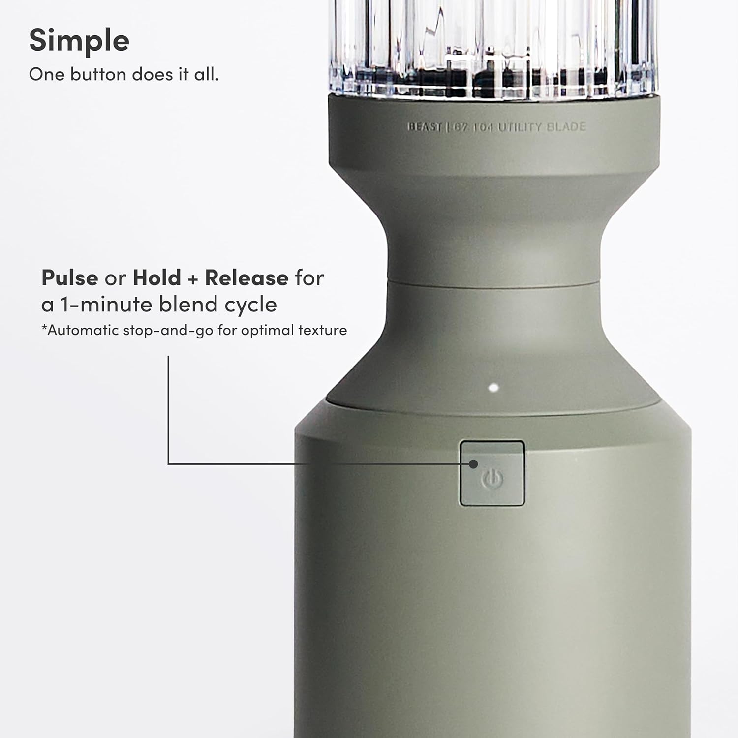 Beast Mega 1200 Plus | Premium Countertop Blender | Smoothies, Shakes, Sauces, Dips, Soups | Blends Ice and Frozen Fruit | XL Vessel | With Extra Vessels, Straw System | 1200W | (Sage, 120V)