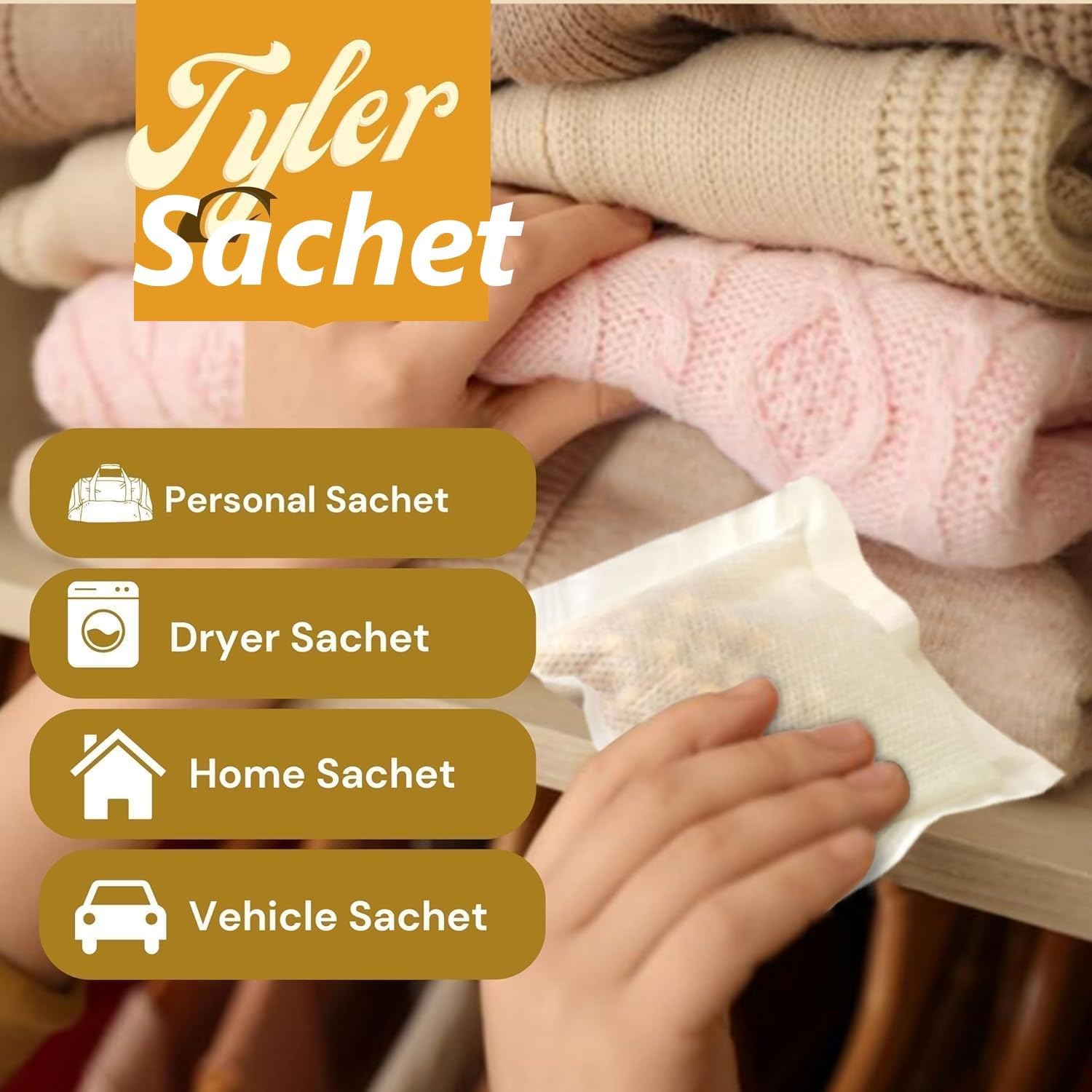 Tyler Candle Fleur De Lis Wash 128 oz (Gallon) Fine Laundry Detergent w/Dryer Sachet Pouch xl