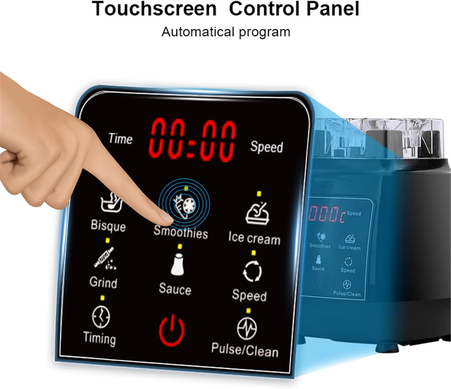 Blender Smoothie Maker Juicer Grinder with Glass Jug with Powerful Variable Speeds Pulse Function for Smoothies Juices Ice Crushing.