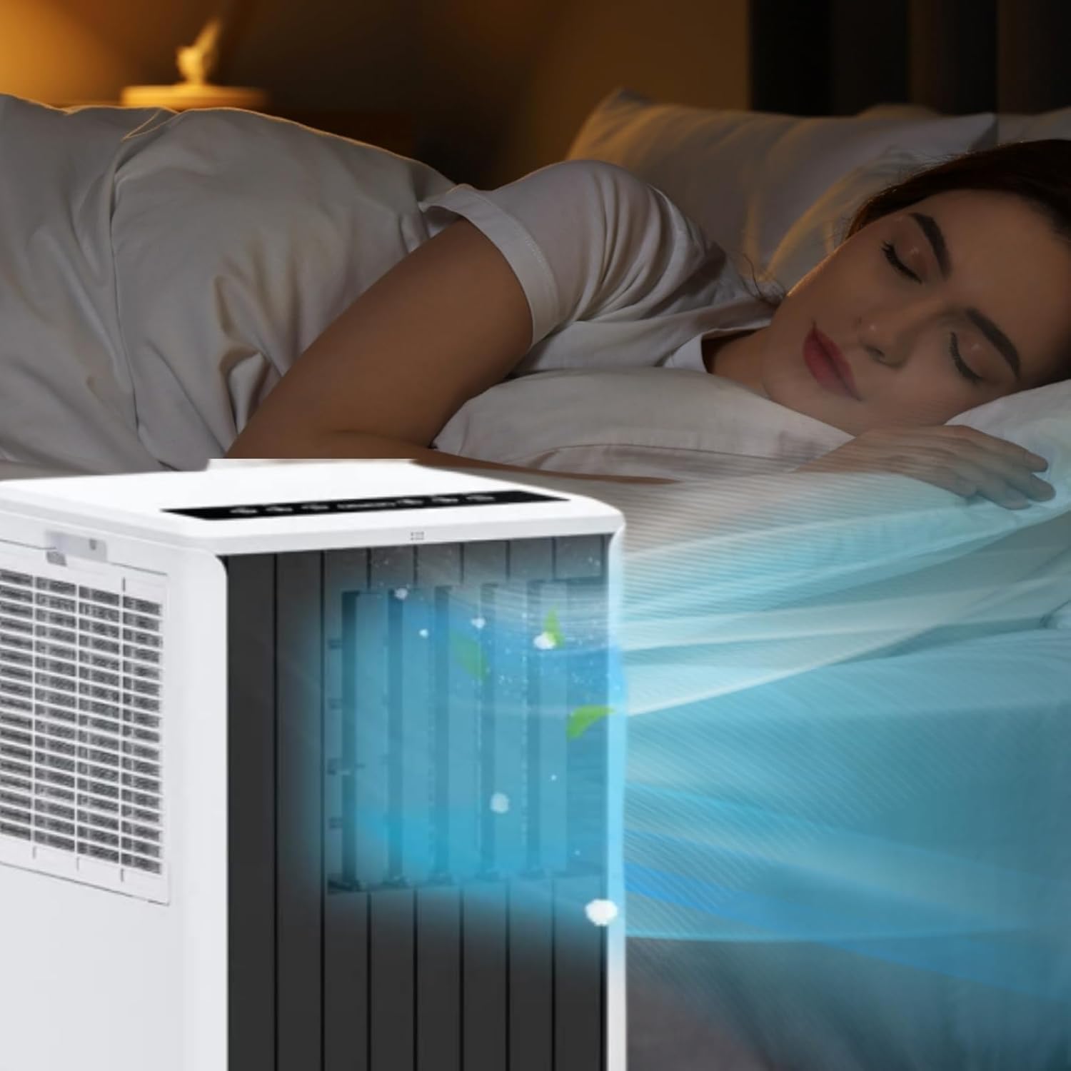 Garvee Portable Air Conditioner 8000 BTU, Compact AC Unit with Cooling/Dehumidifier/Fan/Sleep, Air Conditioner Portable with Remote & 24H Timer, Energy Efficient Cooling for Rooms Up to 350 Sq