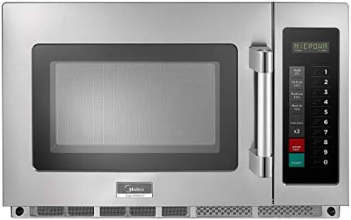 MIDEA Equipment 1834G1A Commercial Microwave, 1800 Watts, Stainless Steel