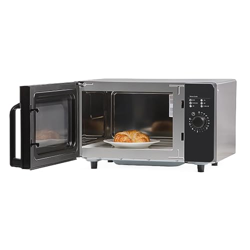 Amana RMS10DSA 1000 Watt Heavy-Duty Countertop Commercial Microwave Oven with Dial Controls for Restaurant Buffet Catering Service | 0.8 Cu. Ft, 20