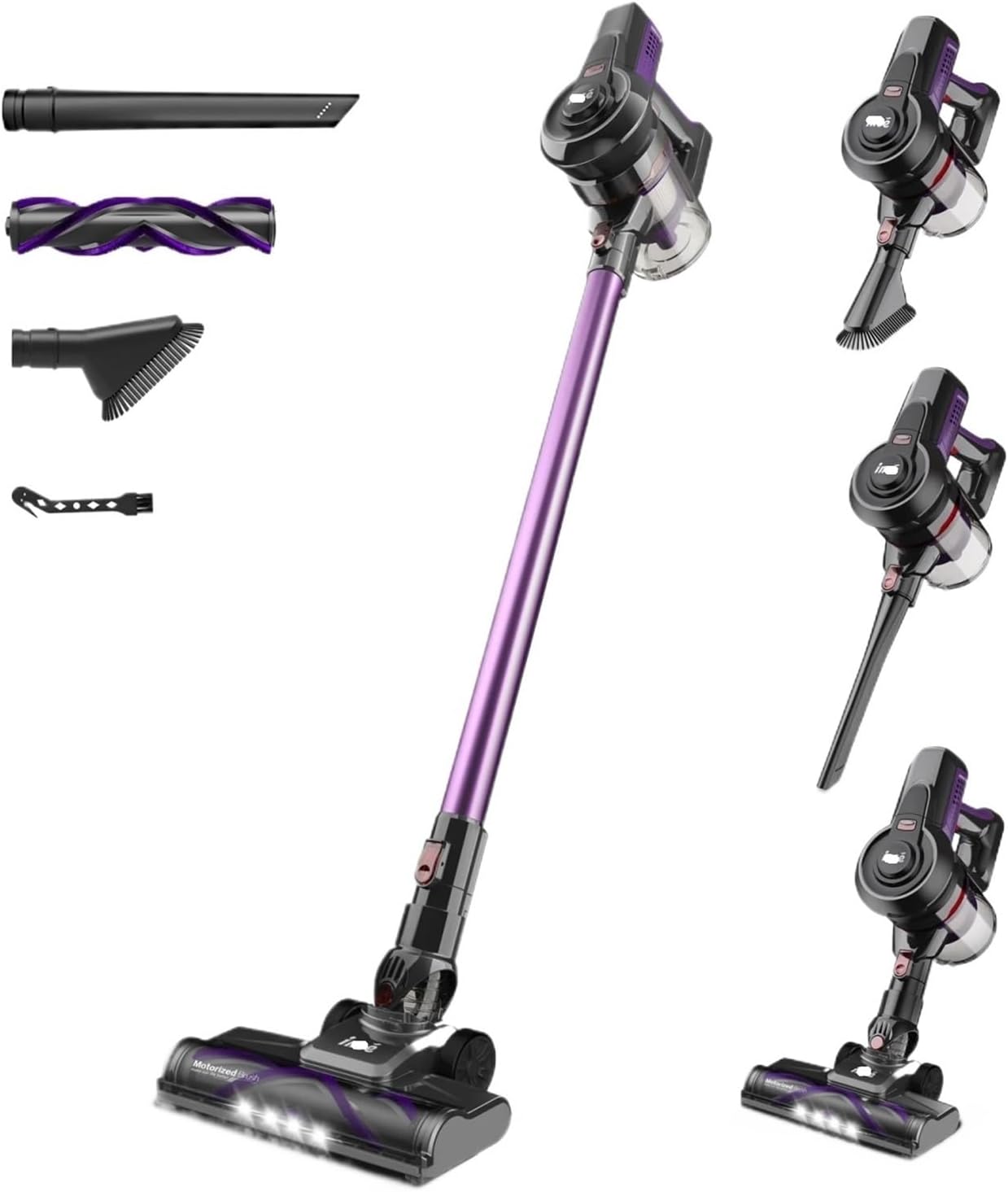 Compatible With INSE N660 Cordless Vacuum Cleaner, 160W Powerful Suction 6-in-1 Stick Handheld Vacuum Household Cleaning