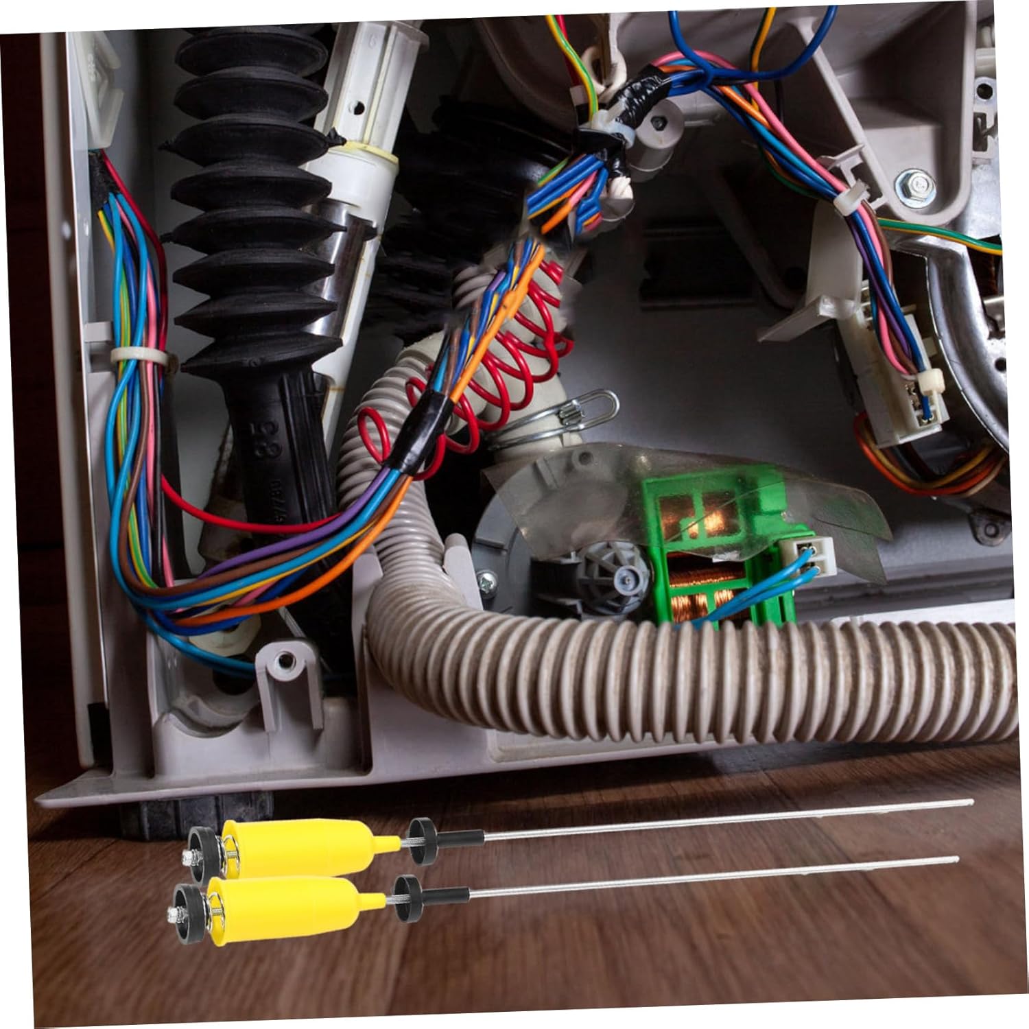 jojofuny 4pcs Washer Suspension Rod Replacement Parts for Washing Machine Balance Rods for Laundry Equipment Spring