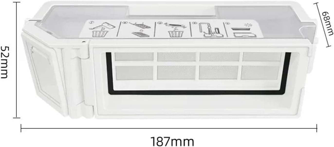 Compatible with Ecovacs Deebot T20 / T20 Max / T20 Pro Accessories Main Side Brush Mop Cloth HEPA Filter Dust Bag Robot Replacement Parts(Chocolate)