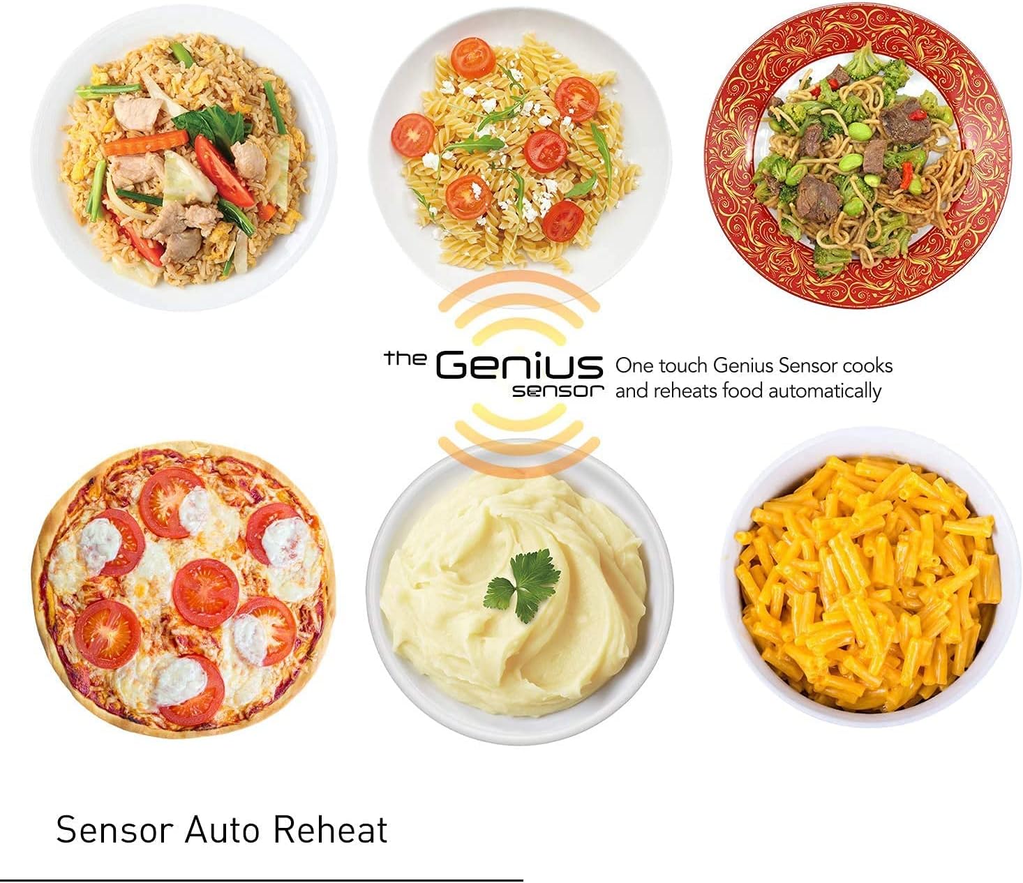 Panasonic NN-SD67LS Countertop Microwave Oven, 1100 Watt with Genius Sensor Cook and Auto Defrost, 1.3 cft, Popcorn Button Stainless Steel (Renewed)