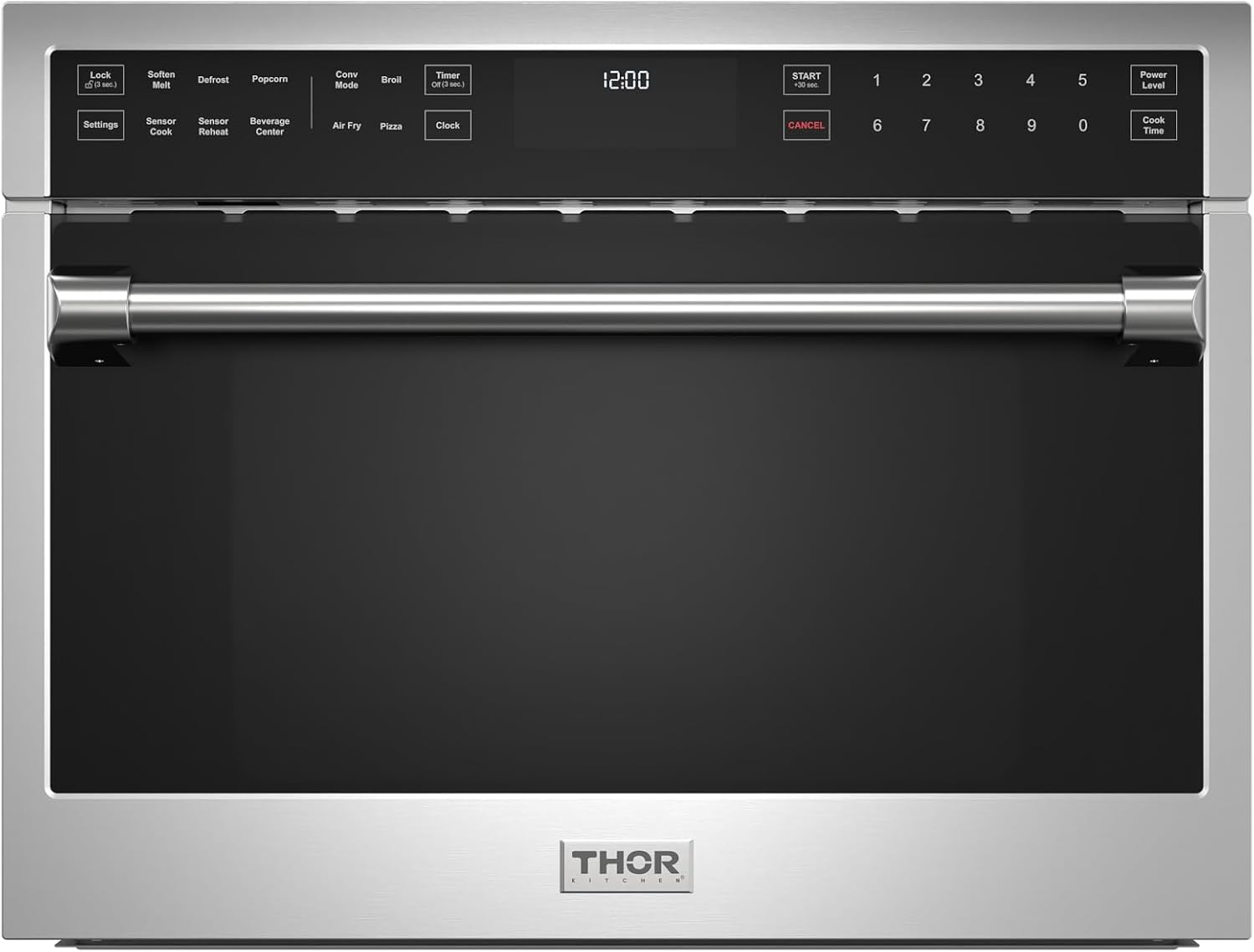 Thor Kitchen 24 Inch Built-In Air Fry Microwave Oven with Drop-Down Door