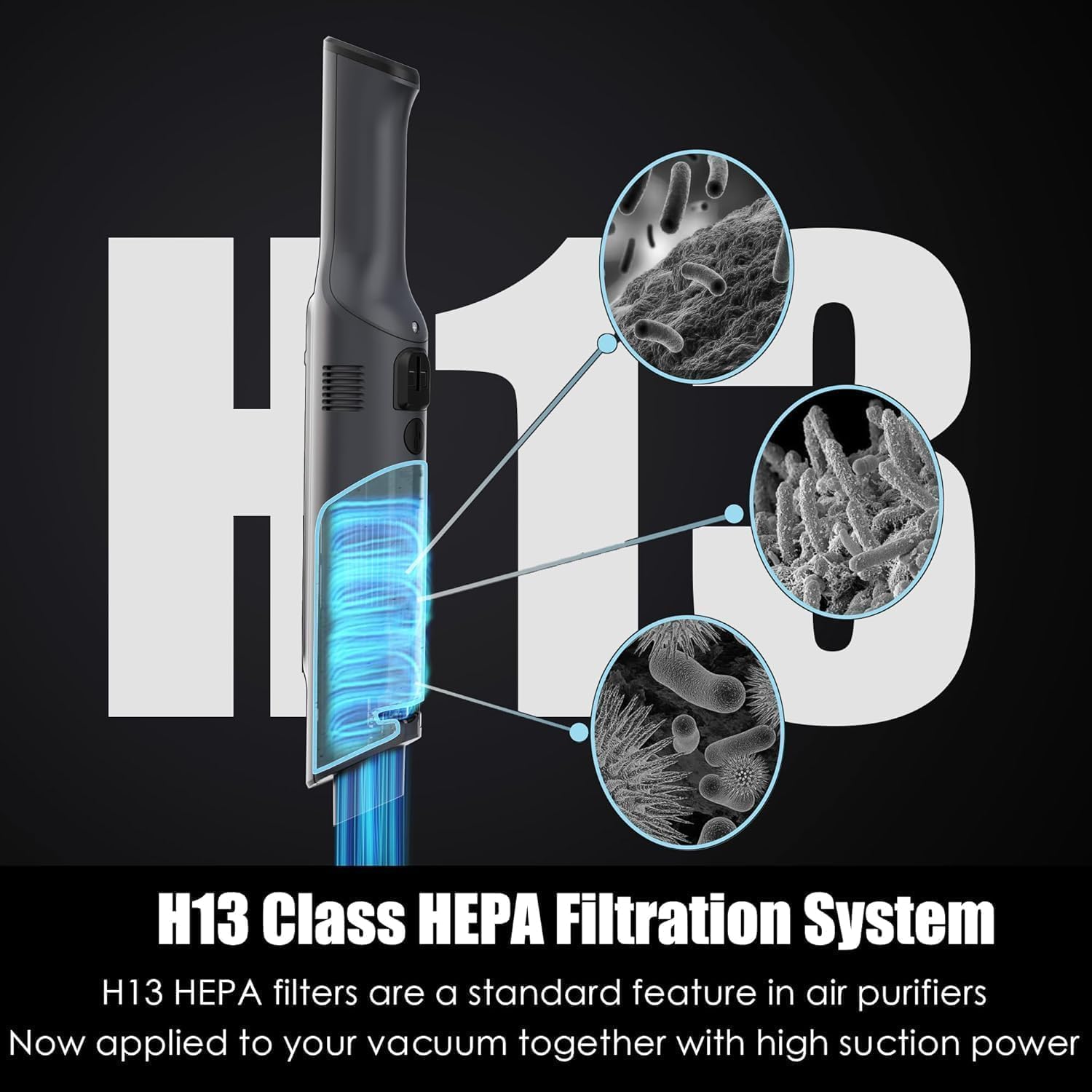 Handheld Vacuum Cordless, Lightweight 1.4lb with Powerful Suction, Charging Dock, Single Touch Empty and Detachable Dust Cup, Portable Mini Car Vac for Home Office and Pet Hair