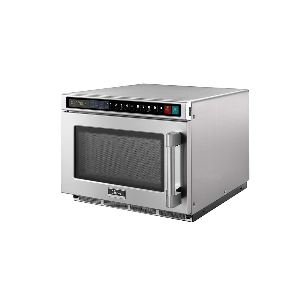 Midea Equipment 1217G1A Stainless Steel Stackable Commercial Microwave Oven, 1200W