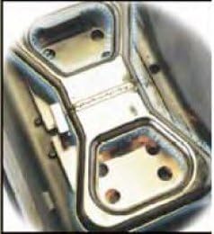 Stainless Steel Bowtie Barbecue Grill Burner - for Use with P4 and D4 Gas Grills