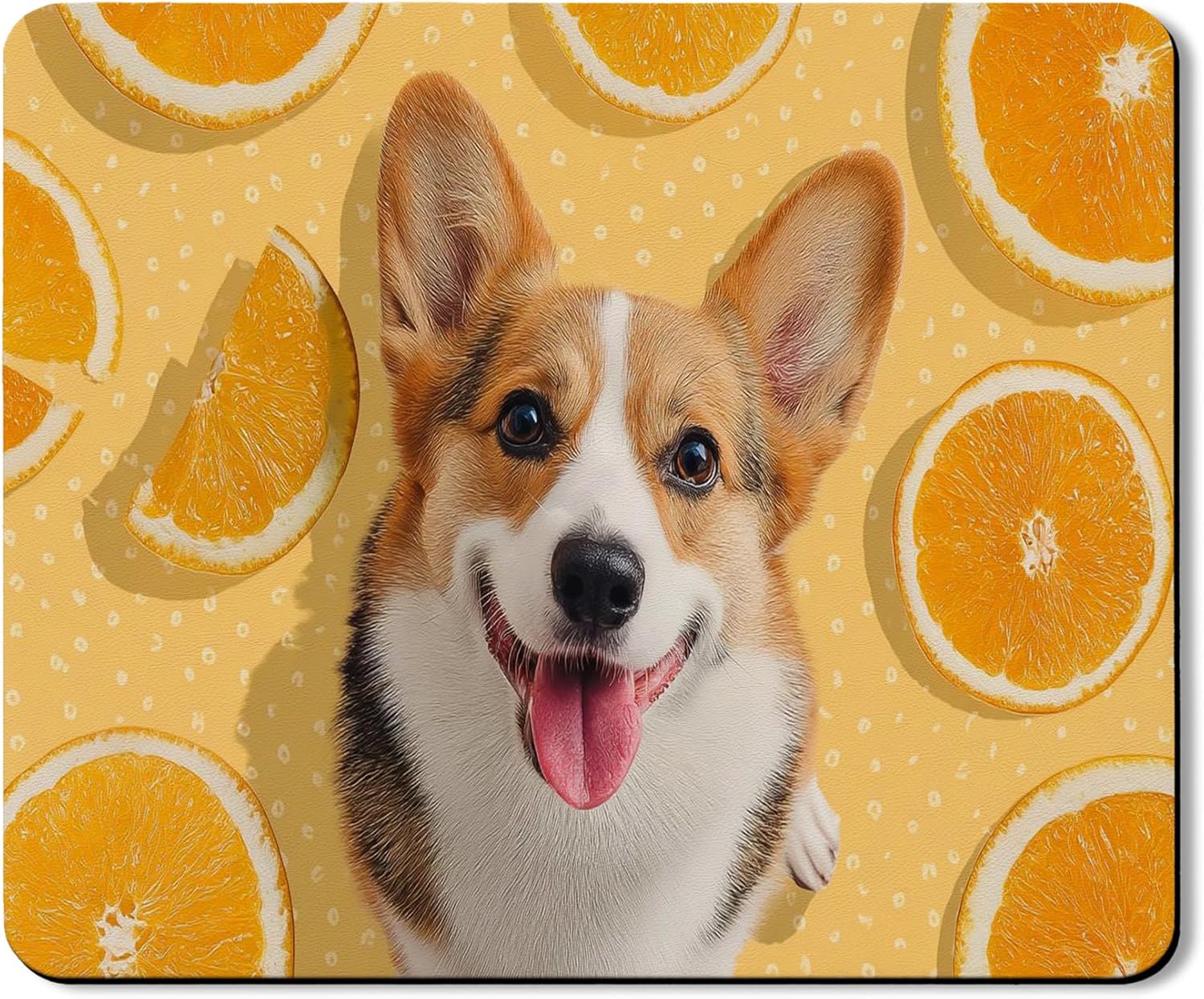 Corgi Washer Dryer Top Protector Mat, Dog Patterned Laundry Machine Dust Covers, Fun and Fanciful Rubber Anti-slip Waterproof Washer And Dryer Mats for Laundry Room 20x24 Inch