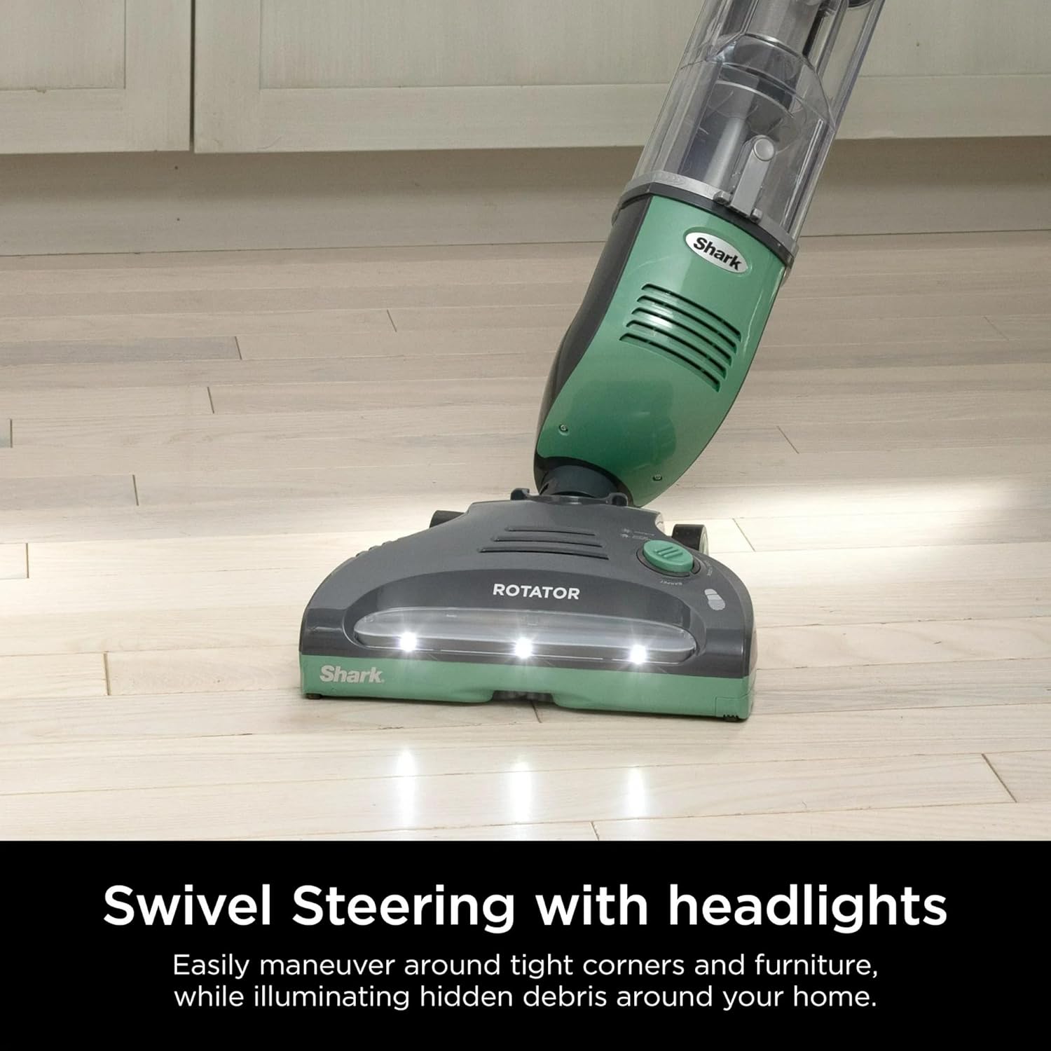Shark SV1114 Rotator Freestyle Upright Bagless Cordless Stick Vacuum with Precision Charging Dock for Carpet, Hard Floor and Pet with XL Dust Cup and 2-Speed Brushroll, Green/Grey (Renewed)