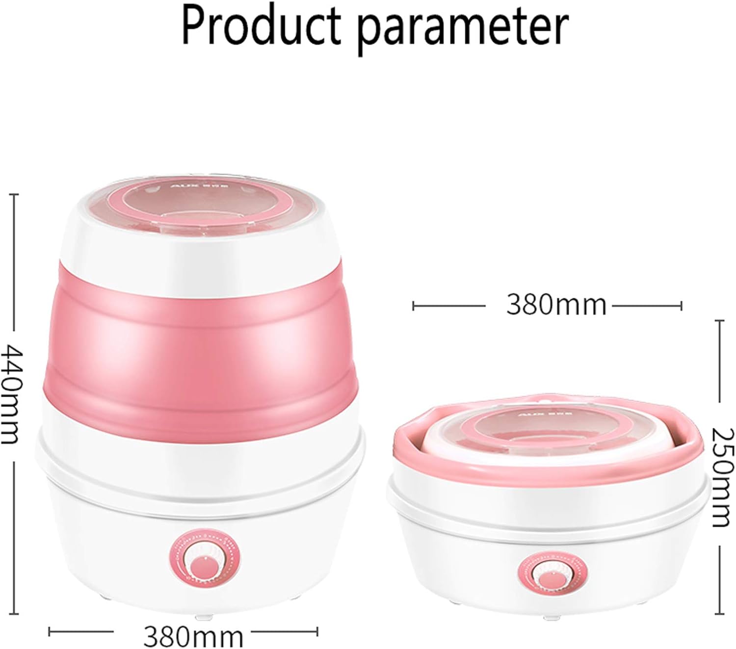 Portable Washing Machine - Compact Folding Laundry Tub with Spin Dryer for Travel & Home - Lightweight, Efficient Clothes Cleaner for Business Trips & Camping