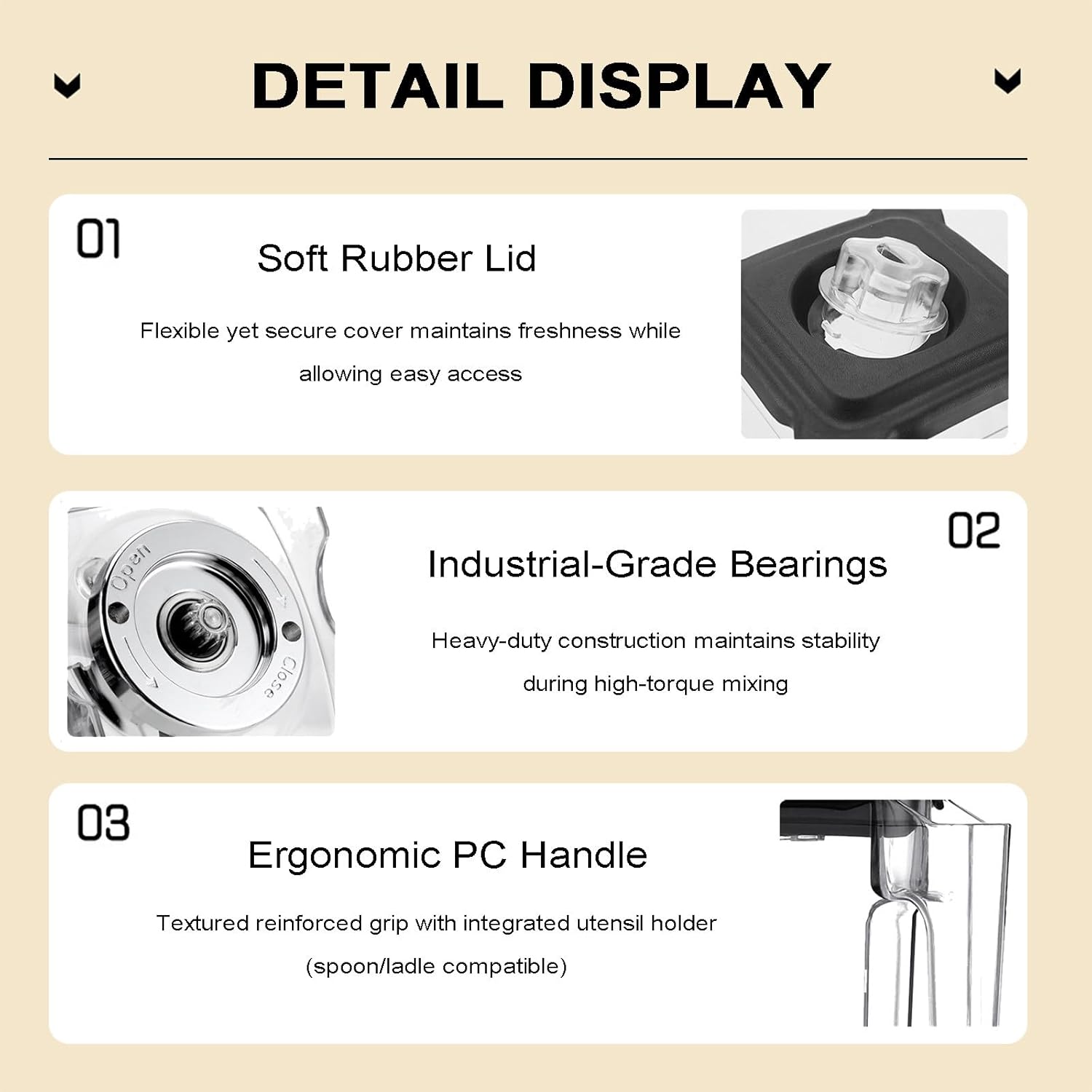 Quiet Commercial Blender With Soundproof Shield, 2200 Watt Professional Blenders For Kitchen With 6-Blade Diamond Turbine Cutter And Self-Cleaning For Juice Bars/Household Smoothie Making