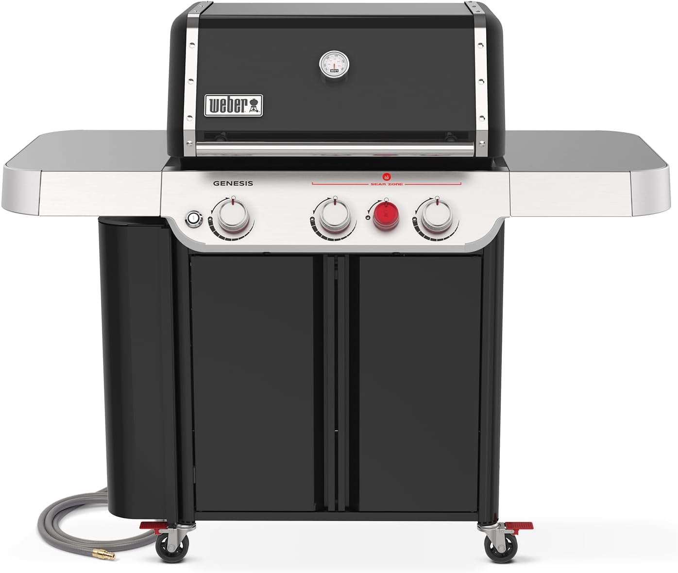 Weber Genesis E-330 Natural Gas Grill for Outdoor Grilling, 3 Burners, Black
