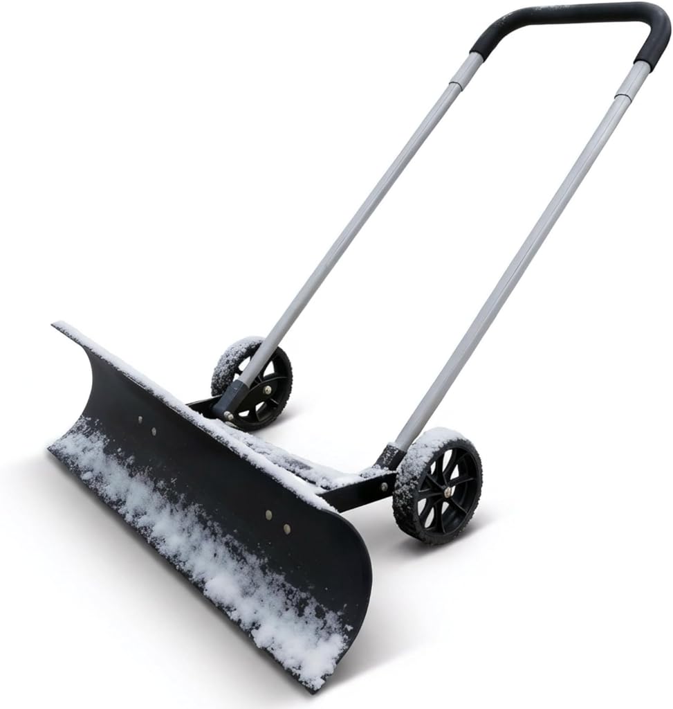 Professional Snow Shovel with Wheels - 37.4