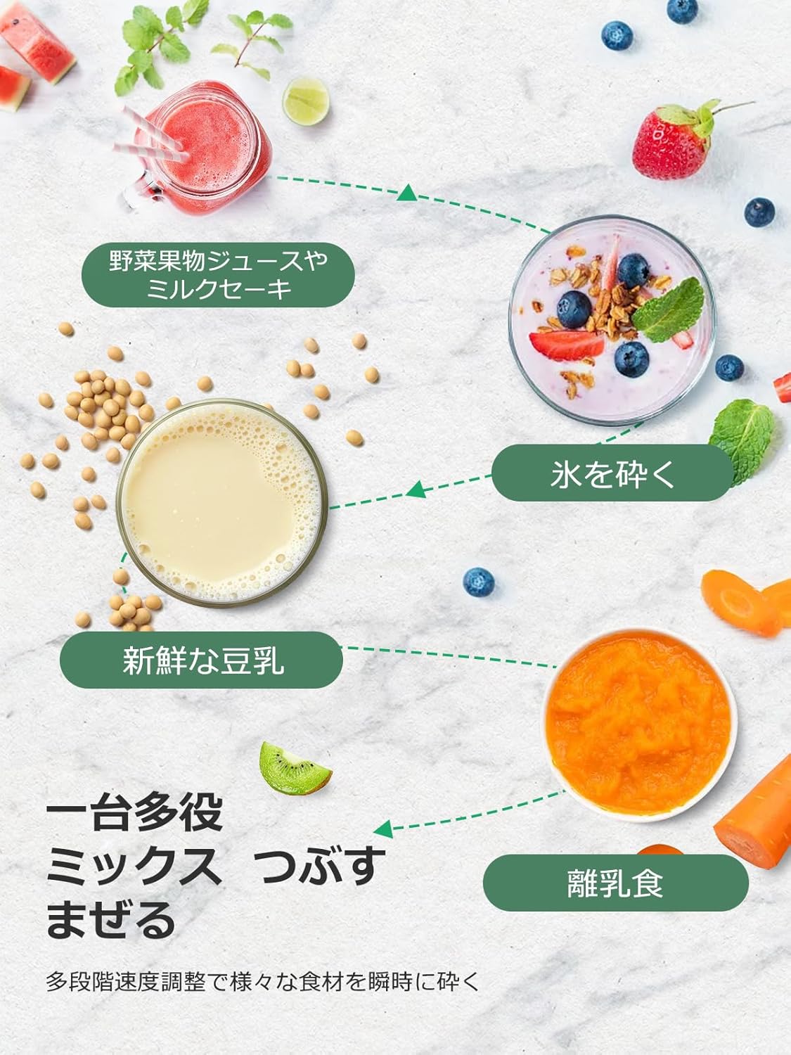 Huanyu Commercial Juice Blender 6L 2800W with Faucet Large Capacity High Speed Rotation Multi-purpose Crushed Fruit/Vegetable Juice/Baby Food/Soy Milk/smoothie Overheating Protection 110V