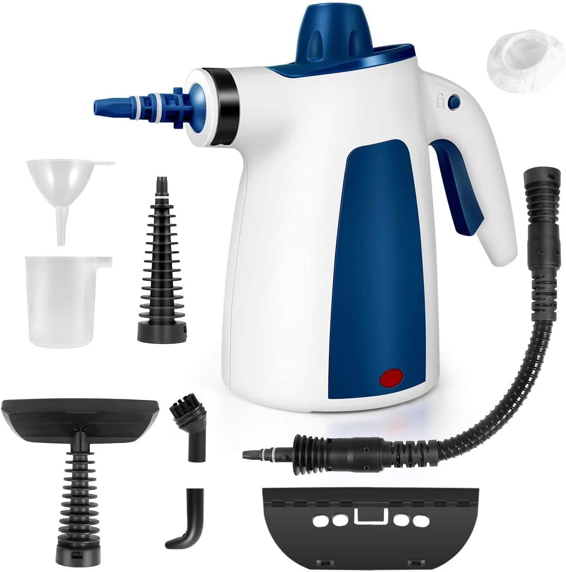 MS69 Steam Cleaner, Handheld Multi Purpose High Pressure Chemical Free Steamer 350ML Big Tank Size, Cleaning for Home/Toilet/Bathroom/Auto/Patio/Grout, Blue