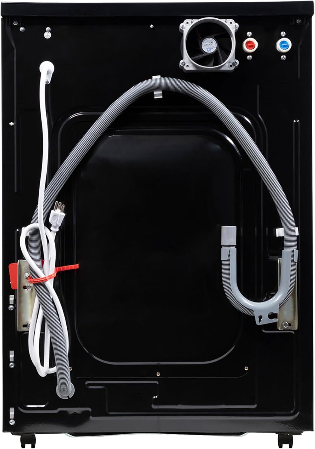 Equator All-in-One Washer Dryer VENTLESS/VENTED PET cycle 1.62cf/15lbs+Portability Kit in BLACK