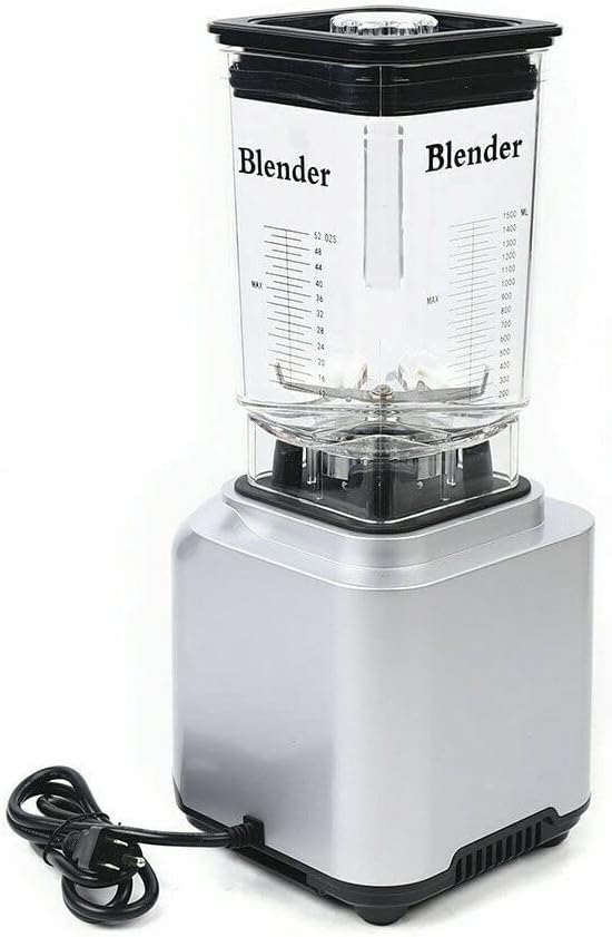110V 2200W Electric Blender Mixer Commercial Smoothie Blender for Shakes and Smoothies with 10-Gear Optional Speed Suitable for Home or Commercial Use 24000r/min