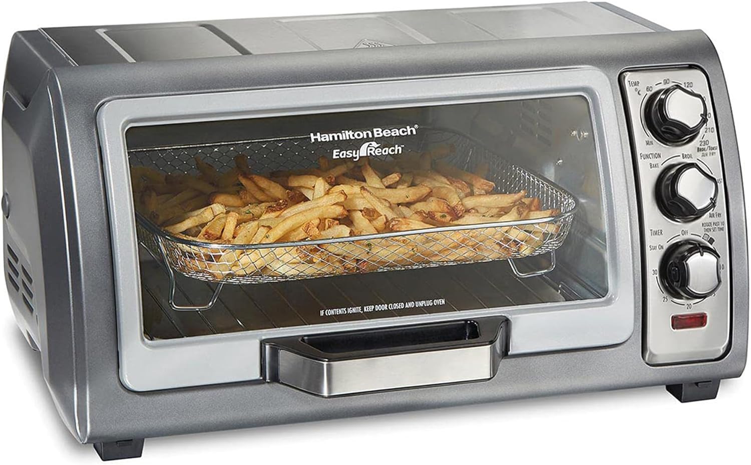 Hamilton Beach 700W Blender and 6 Slice Toaster Oven Bundle - Puree, Crush Ice Blender and Bake, Broil Toaster with Easy Reach Door