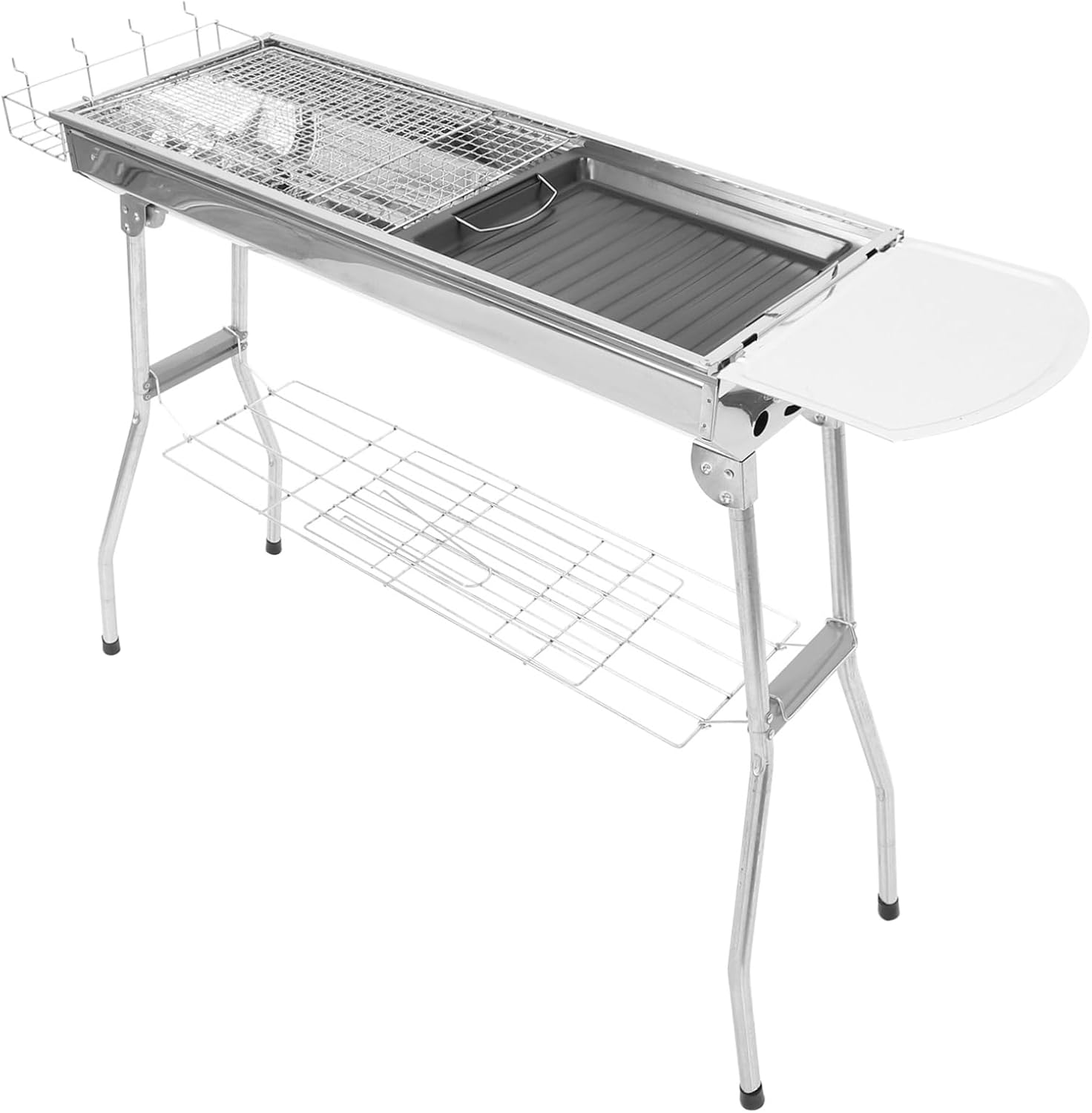 1set Portable Camping Mesh Net Cooking Rack for Outdoor Picnics Bonfires and Backyard Parties