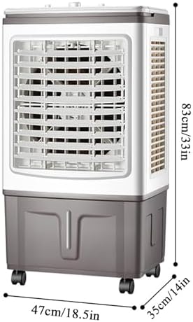Portable Air Conditioner, Oscillating Tower Fan with Remote, Evaporative Air Cooler with 3 Wind Speeds, Cooling Fan Air Conditioner for Room Office(C)