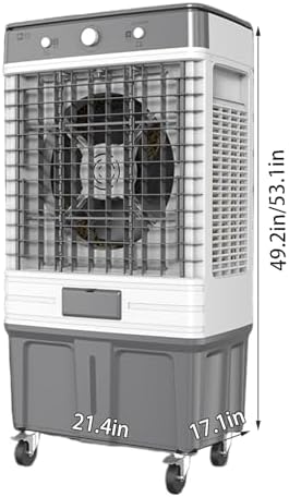 Portable Air Conditioners Industrial air cooler Large capacity water tank 3 wind speed adjustment 120° free white pageRapid heating and cooling, suitable for large areas such as warehouses and industr