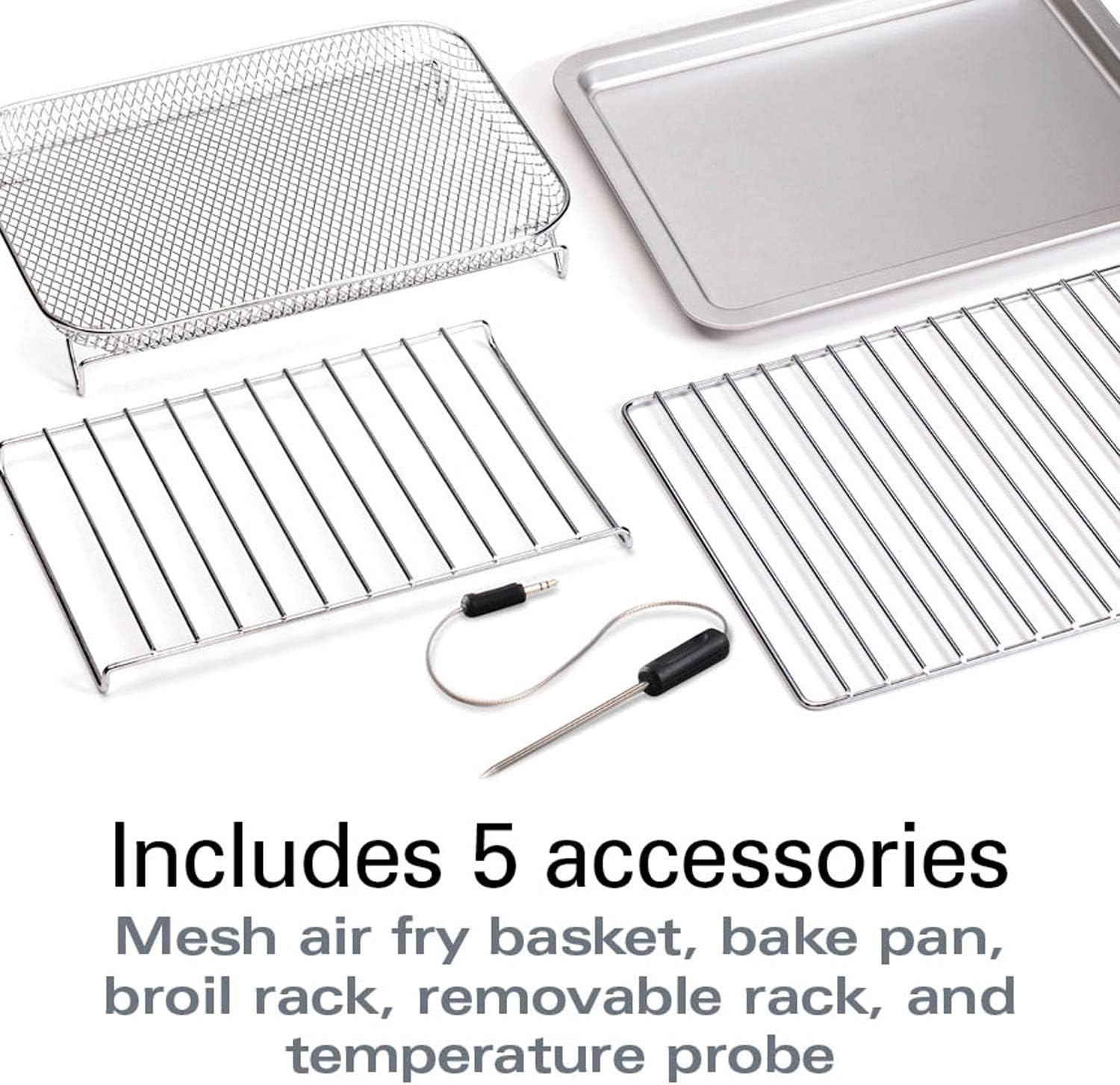 Hamilton Beach Professional Sure-Crisp Digital Toaster Oven Air Fryer Combo, 1500W, Fits 12” Pizza 6 Slice Capacity, Temperature Probe, Stainless Steel (31243)