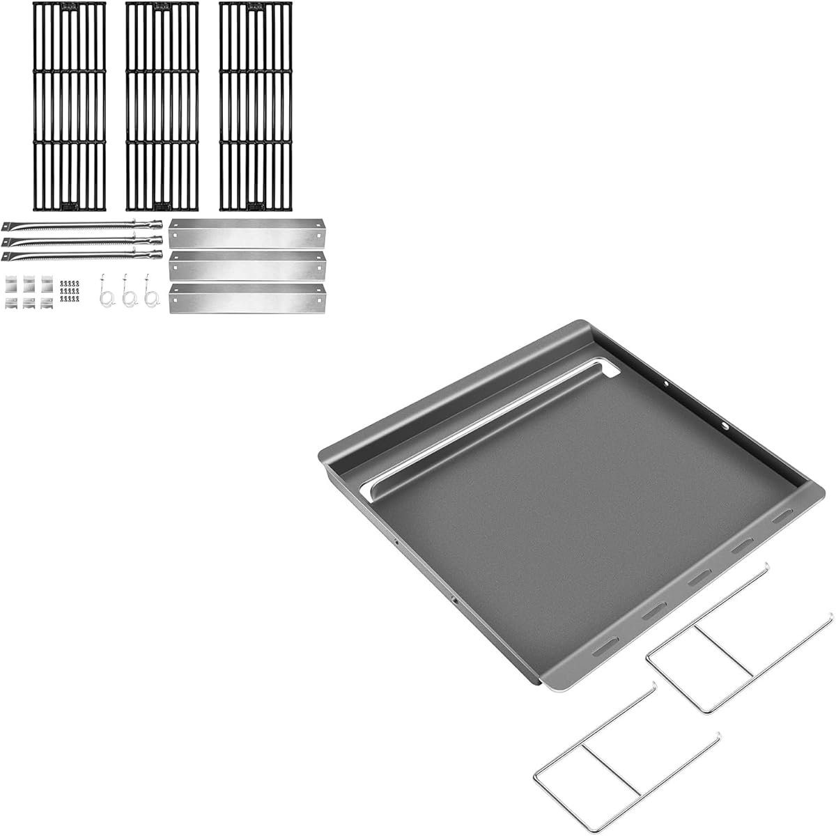 Hisencn Replacement Parts for Chargriller 3001, 3008, 3030, 4000, 5050, 5252 Gas Grill,Griddle for Chargriller 5050, 3001, 5650, 3008, 3030, 3725, for Char-griller Flat Top Griddle,Burner Tube