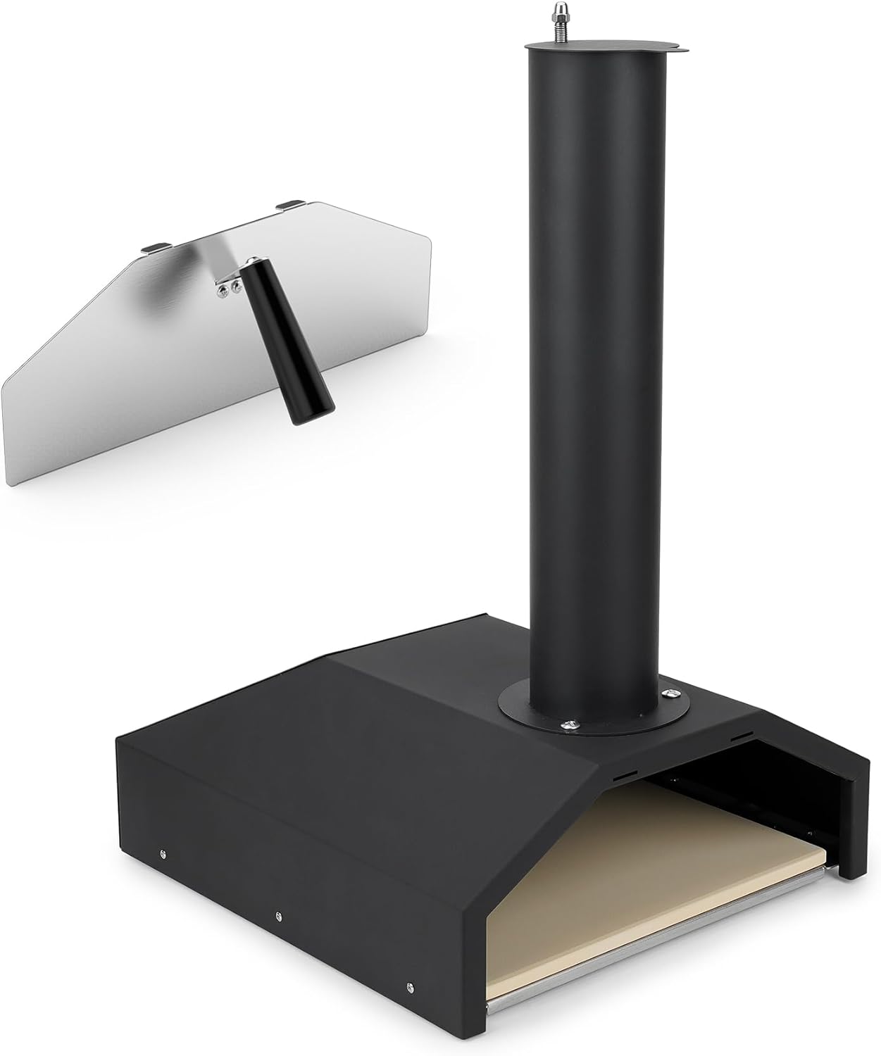 Stanbroil 14 Inch Outdoor Pizza Oven Box Fits Wood Burning Stove, Wood Fired Pizza Maker with Pizza Stone for Grill/Stove Top