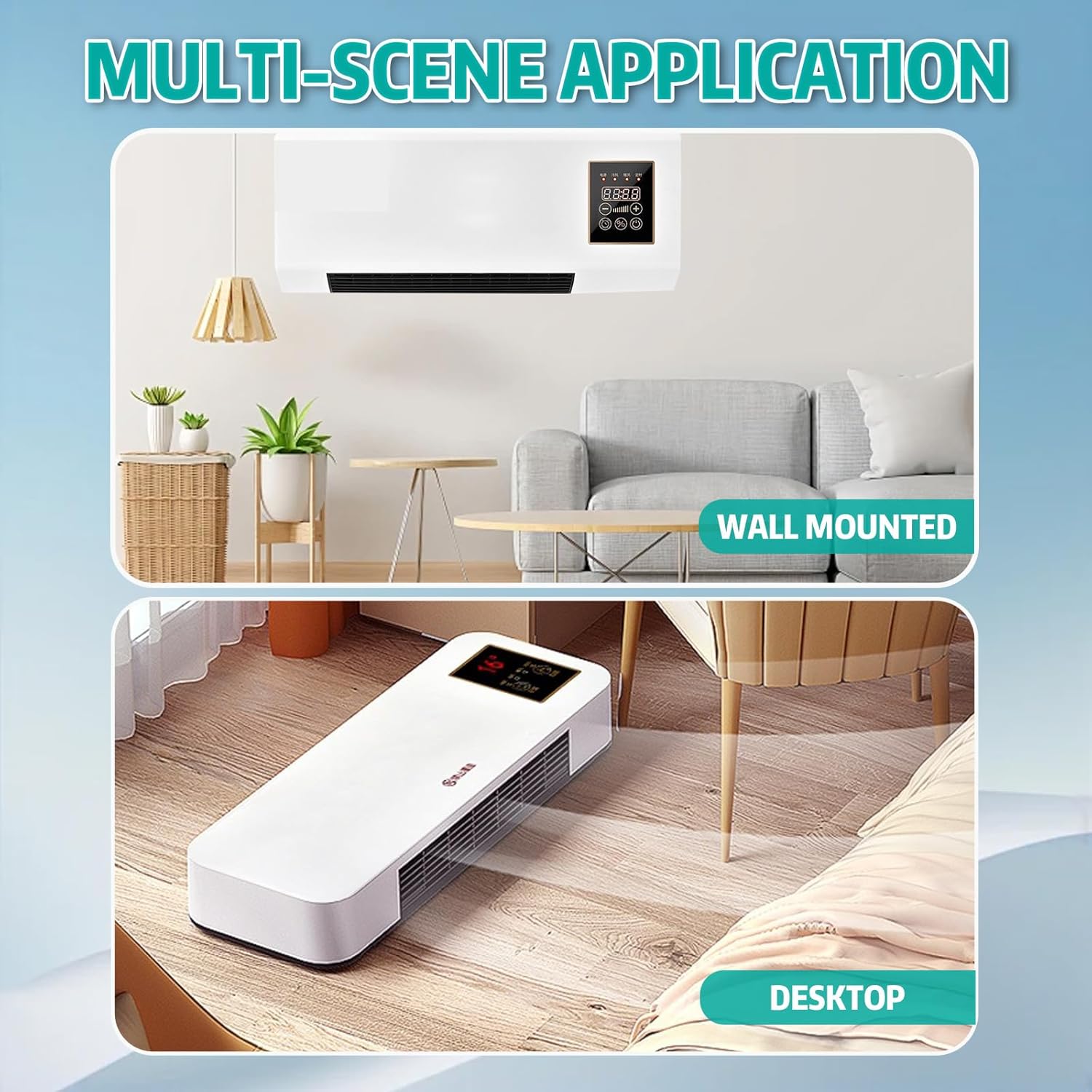 Climafy Air Conditioner,2 in 1 Portable Wall Mounted Air Conditioner, Portable Air Conditioning Split Max,No Installation Required, Quiet Operation, Timer, For Home or Office