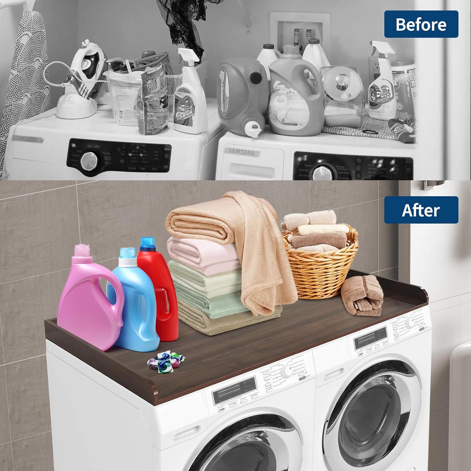 Washer Dryer Countertop with 2.75