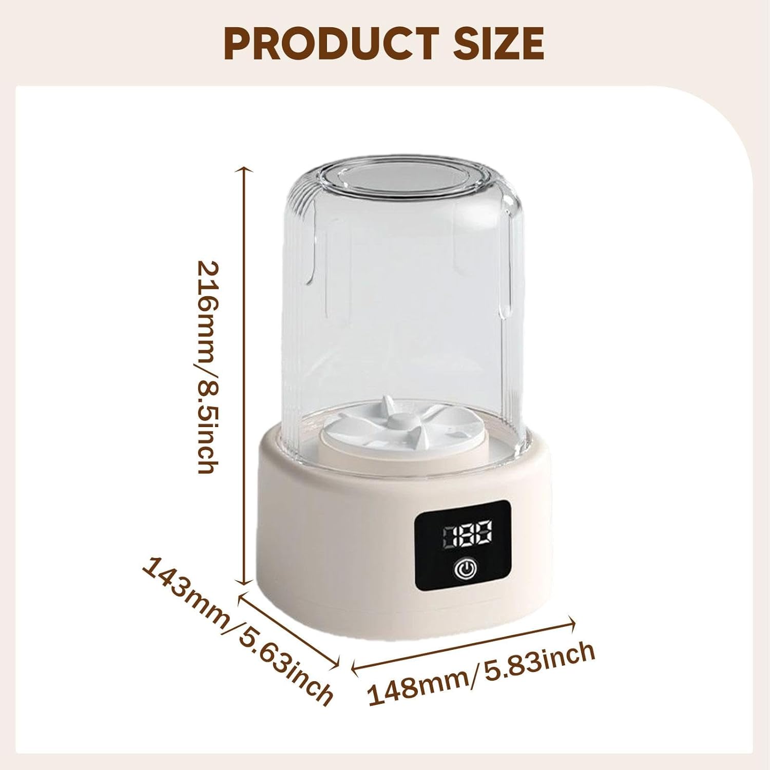 Mini Washing Machine Portable Underwear Washer Deep Cleaning Small Laundry Cup for Clothes for Towels RV Socks