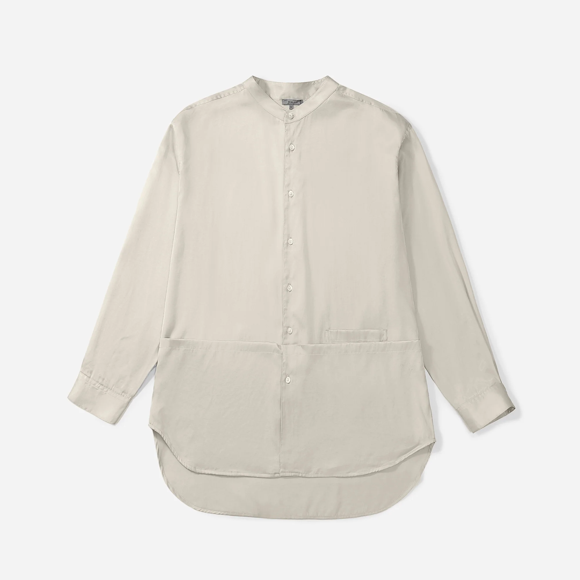 Flow TENCEL™ LUXE Relaxed Mandarin Collar Shirt