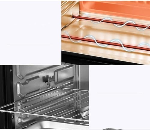 oven mini oven air fryer oven Mini Ovens 360 ° Rotating 32 Liter Large Capacity Electric Oven, Household Small 32L Large Capacity Baking Oven, Power 1500W Multifunctional Four-Layer Fully Automatic