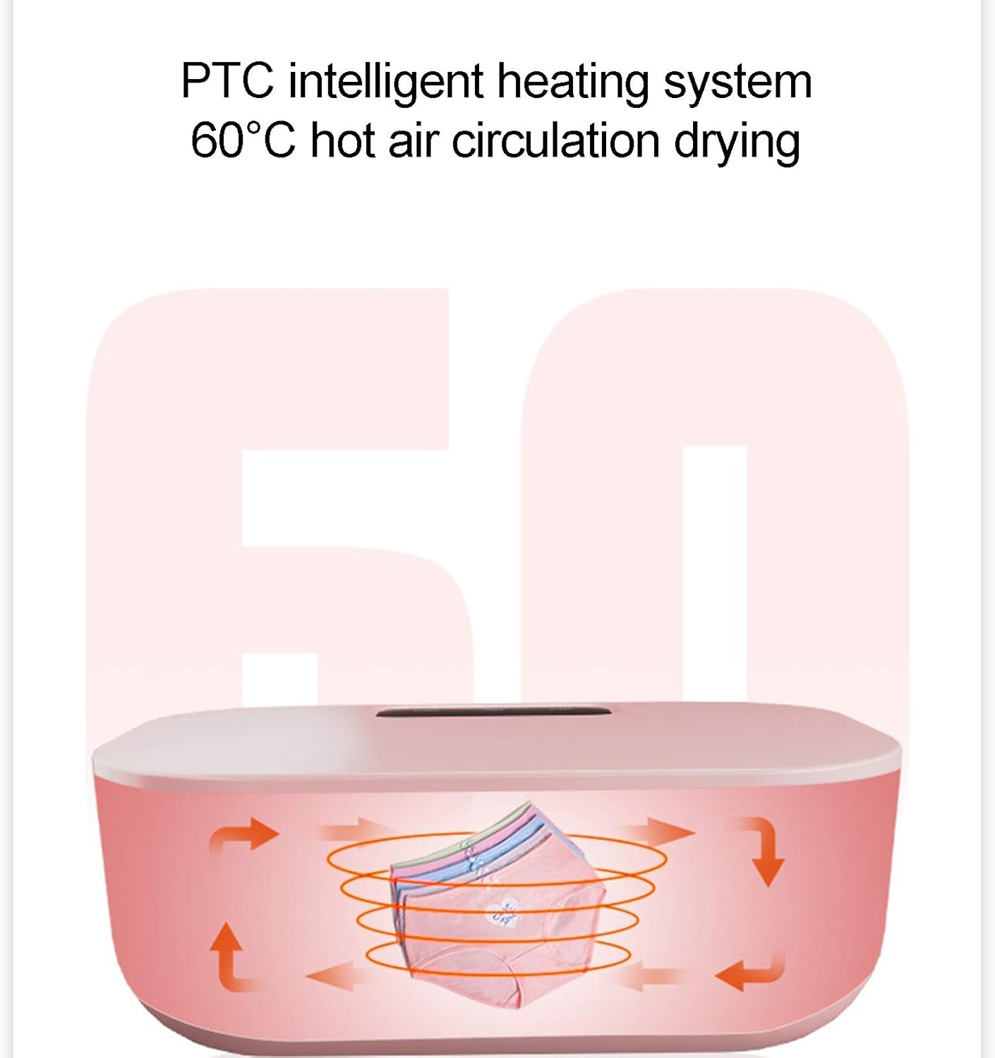 Compact Dryer, UV Ultraviolet Rays Electric Portable Clothes Dryer with Automatic Working Mode for Small Living Spaces, Apartment Houses, dorms, RVs