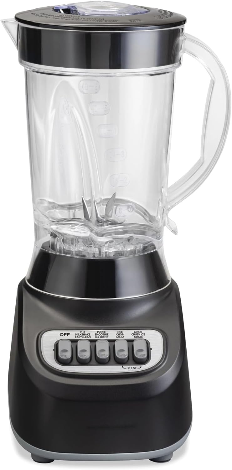 AdoSia Smoothie Blender, 48 oz Jar, 12 Blending Functions, New (Color : Black)