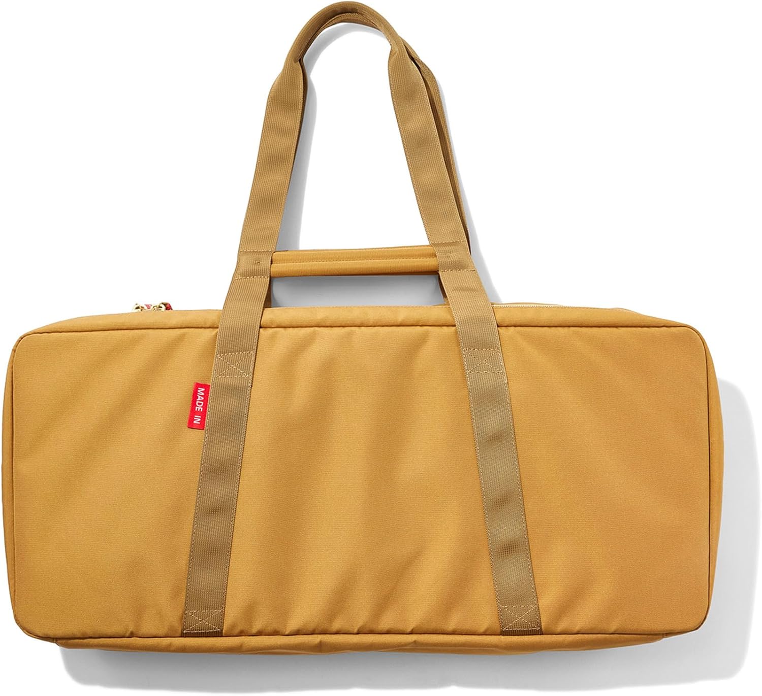 Made In Cookware - Griddle Utility Bag - Fits 2-Burner Carbon Steel Griddle - Removable Stain-Proof Interior - Luggage Grade Nylon - Camel Exterior and Olive Interior