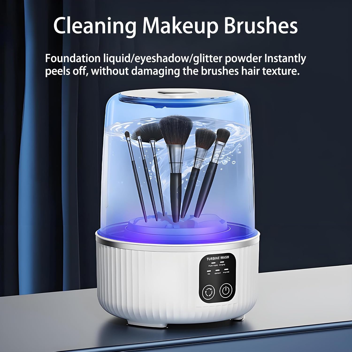 Mini Underwear Washing Machine, Three Wash Modes, 1.5L Capacity, Portable Washing Machine Washable Makeup Brushes, For Apartment Laundry Dorm(Size:6.14 * 6.14 * 8.46in,Color:Purple)