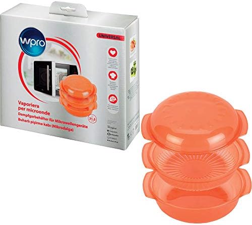 Wpro STM006 C00332003 Universal Steamer for Microwave-Orange