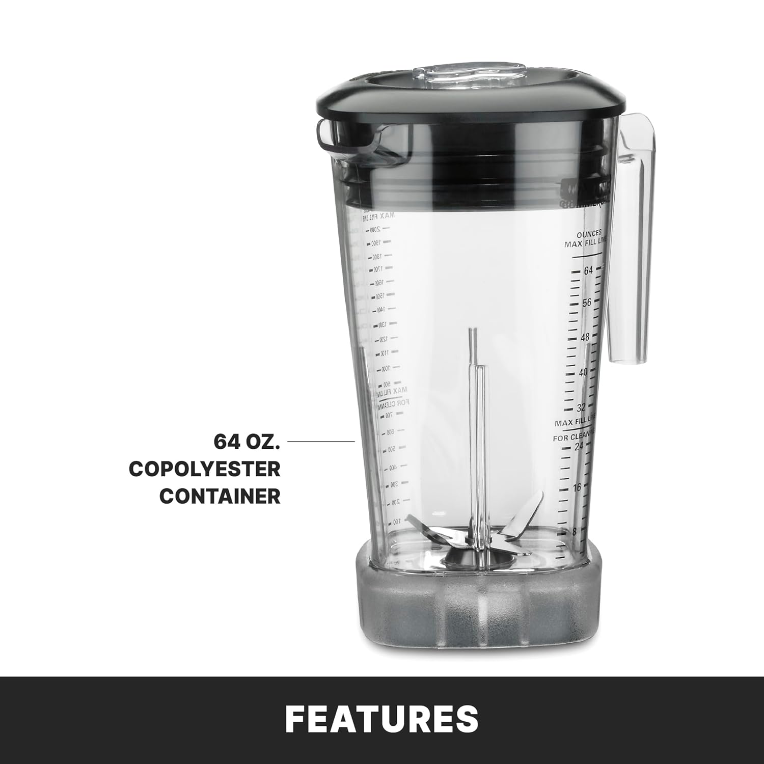 Waring (MX1200XTX) - 64 oz Blender w/Variable Speed & The Raptor, Black