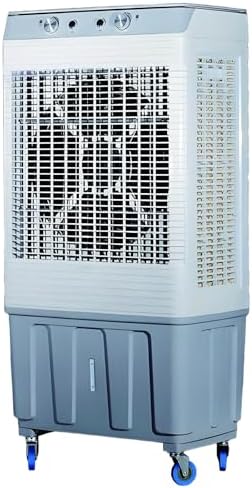 Evaporative Air Cooler, 3-in-1 Portable Air Conditioner, 21 Gal Swamp Cooler with 120° Oscillation, 4 Ice Pack, 3 Speeds Cooling Fan for Supermarket, Factory Floor
