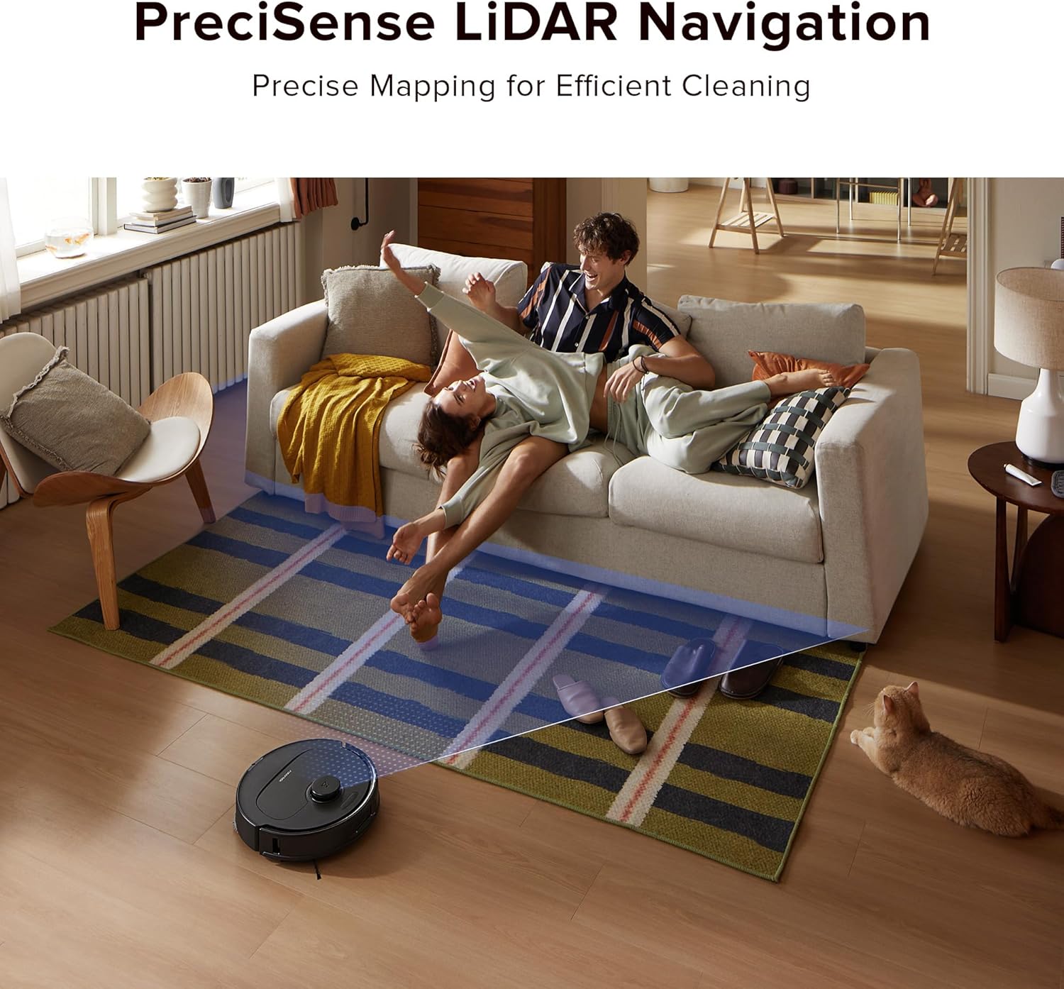 roborock Qrevo Series Robot Vacuum and Mop, 8000Pa Suction, Obstacle Avoidance, Auto Mop Washing, All-in-One Dock, Dual Spinning Mops with 10mm Lift, Anti-Tangle Brushes, Black (QR 598)