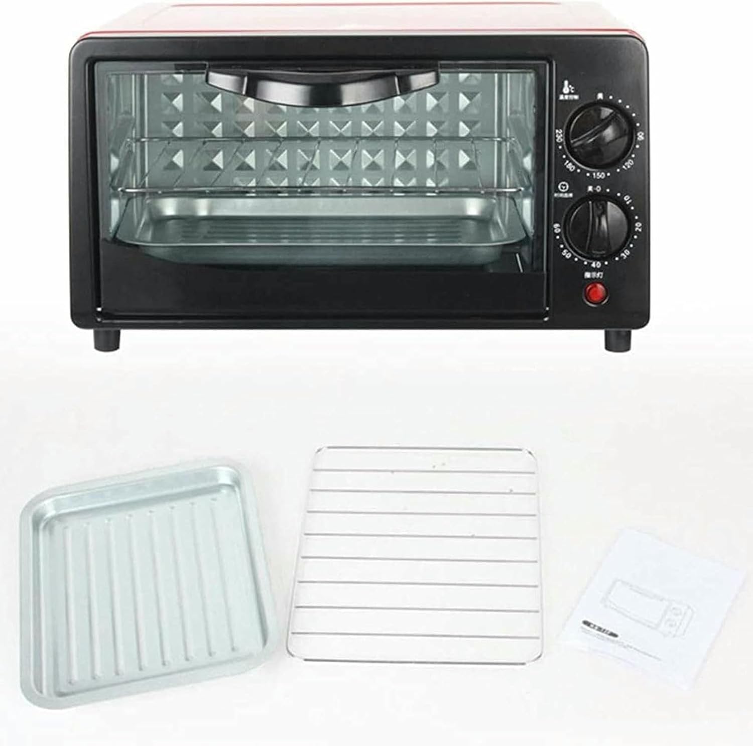 Small Multifunctional Microwave Oven for Household Use, 11l Large-capacity Compact Air Fryer Oven with Bakeware and Rack, Temperature Control & Timer, Air Fryer Toaster Oven Combo