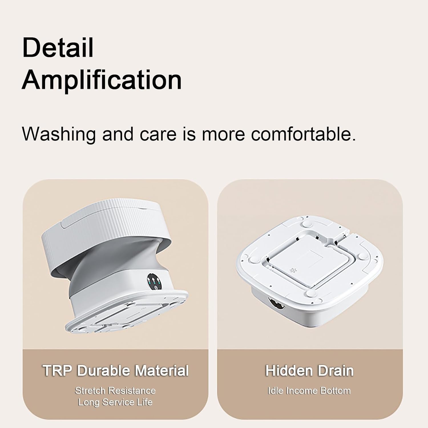 WHYATT Folding Washing Machine， Small Portable Washer， 10L Capacity, Perfect for Camping, Travelling (Size : C)