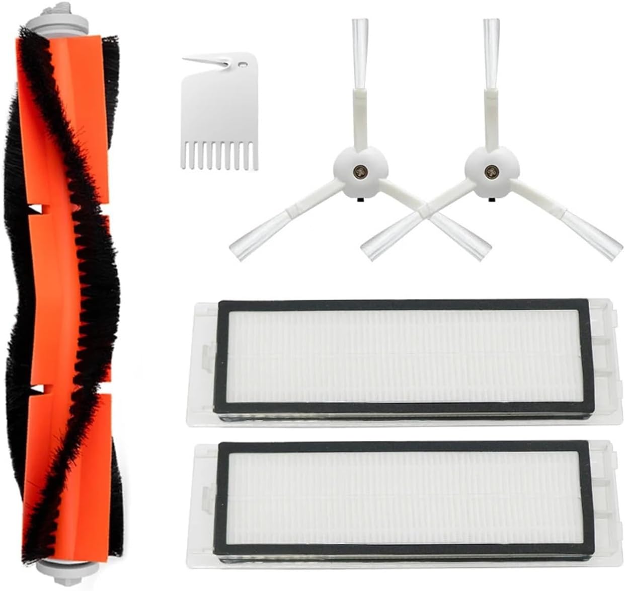 Vacuum Cleaner Side Brush Side Brush Compatible for Xiaomi MI, Robot Vacuum Compatible for Roborock, S50 S51 Vacuum Cleaner Parts Accessories(Orange)