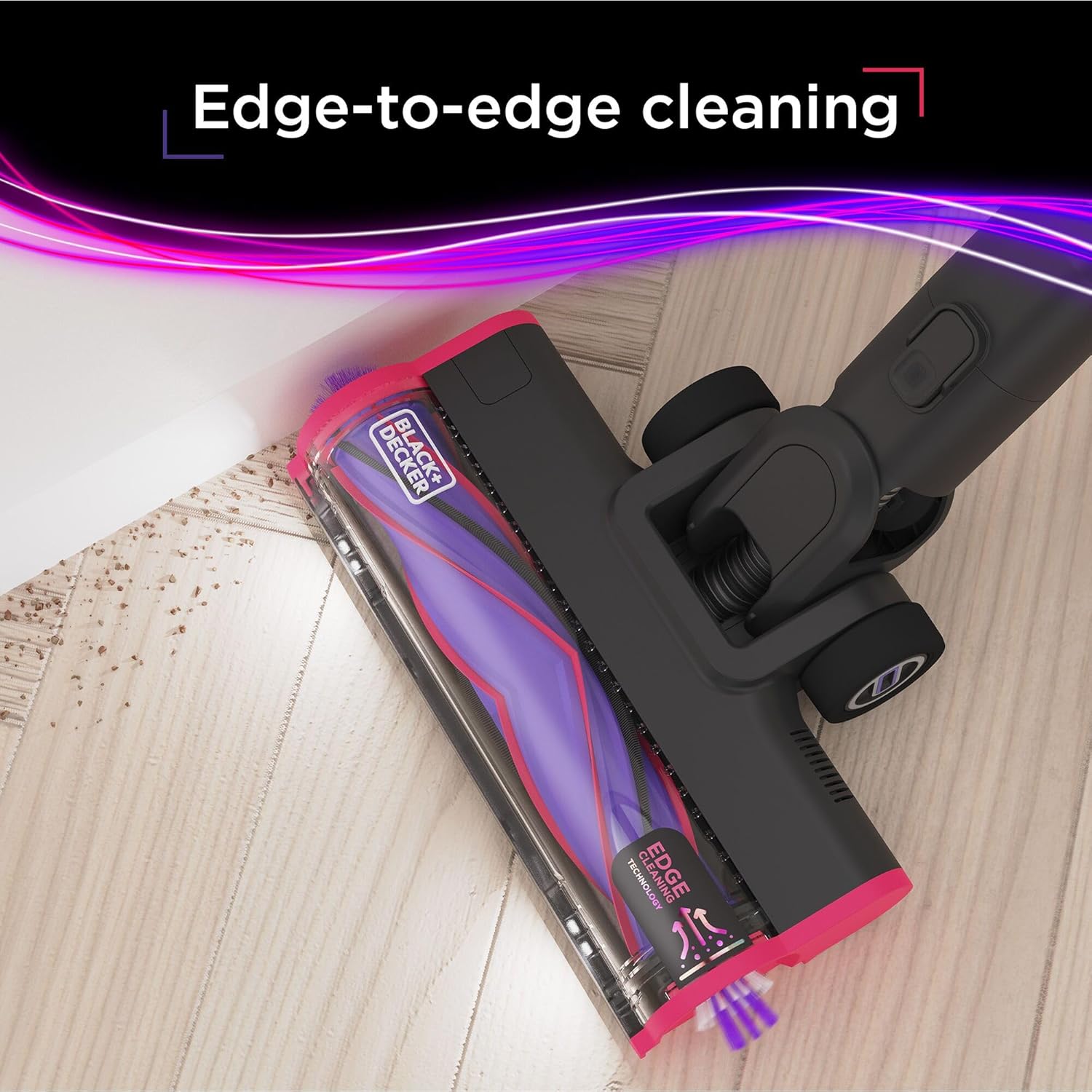 BLACK+DECKER Cordless Vacuum, Stick Vacuum Cordless for Hardwood Floor and Carpet, LED Floor Lights, Bagless, Lightweight Portable, Removable Floorhead, SUMMITSERIES (BHFEA640WG)